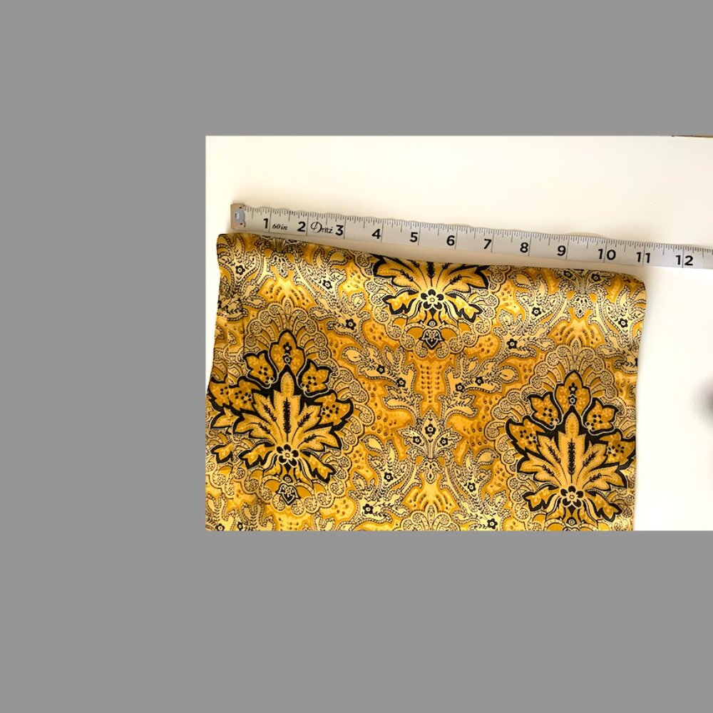 Talbots multi-colored rectangle paisley pattern scarf, 100% silk, 11 x 58 inches - Picture 8 of 9